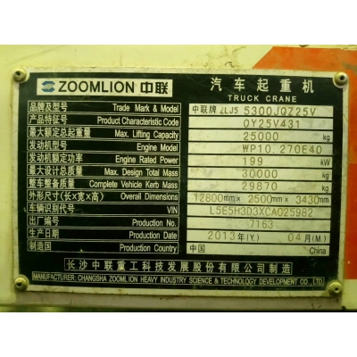 Балансир аналог / Zoomlion QY25V431
