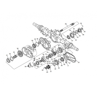 Подшипник QJ212M редуктора среднего моста (800307025) 11*37/ XCMG QY25 Подшипник QJ212M редуктора среднего моста (800307025) 11*37/ XCMG QY25