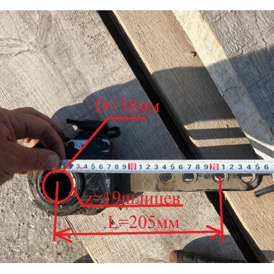 Трещетка автокрана XCMG QY25K5 v2 / 19 шлицов 38 диаметр 205 мм