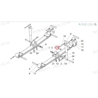 Отбойник передней рессоры KRAN XCT25